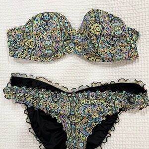 Paisley Print Bikini Set